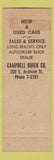 Matchbook Cover - Campbell Buick Long Beach CA #3