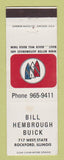Matchbook Cover - Bill Hembrough Buick Rockford IL