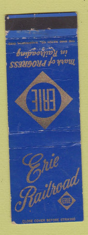 Matchbook Cover - Erie Railroad POOR BACK