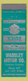 Matchbook Cover - Wadsley Motors Buick Sac City IA