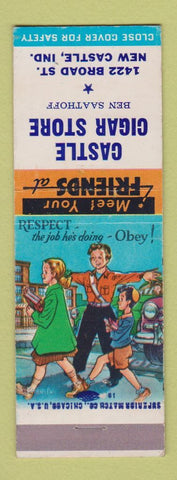 Matchbook Cover - Castle Cigar Store New Castle IN