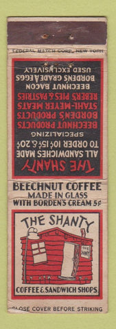 Matchbook Cover - The Shanty Restaurant New York City FEDERAL LONG WEAR