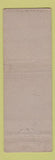 Matchbook Cover - OK Lunch Utica NY FEDERAL LONG