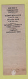 Matchbook Cover - Holland Bar and Grill FEDRAL LONG