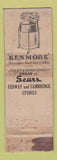 Matchbook Cover - Sears Roebuck Coldspot Refrigerator FEDERAL LONG WEAR