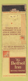 Matchbook Cover - Bethel Inn Bethel ME FEDERAL LONG WORN