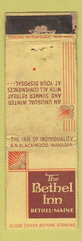 Matchbook Cover - Bethel Inn Bethel ME FEDERAL LONG WORN