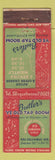 Matchbook Cover - Butler's Ye Old Tap Room New York City FEDERAL LONG