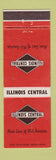 Matchbook Cover - Illinois Central Railroad Main Line of Mid America