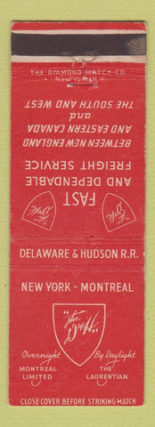 Matchbook Cover - New York Montreal D&H Railroad