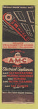 Matchbook Cover - RH White AMC Appliances Boston MA FEDERAL LONG WEAR