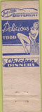 Matchbook Cover - Don Gulden's 19th Hole Tavern girlie Maplewood MN POOR