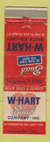 Matchbook Cover - W Hart Buick Hartford CT WEAR