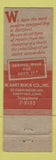 Matchbook Cover - W Hart Buick Hartford CT WEAR