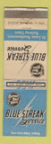 Matchbook Cover - Cotton Belt Railroad Blue Streak Service WEAR