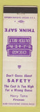 Matchbook Cover - Chicago Outer Belt Railroad Harry Tatro Fireman Safety