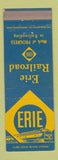 Matchbook Cover - Erie Railroad