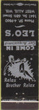 Matchbook Cover - Leo's West Allis WI girlie
