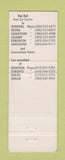 Matchbook Cover - Interline Forwarders Railroad Delivery?