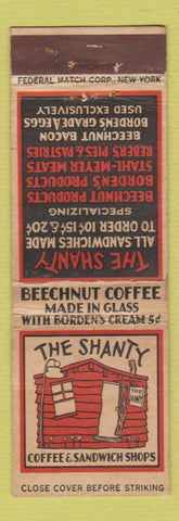 Matchbook Cover - The Shanty Restaurant New York City FEDERAL LONG WEAR