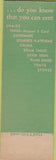Matchbook Cover - Edmanson Bock Catering Chicago IL SAMPLE