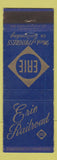 Matchbook Cover - Erie Railroad
