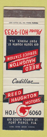Matchbook Cover - Reed Haughton Pontiac Fort Pierce FL