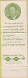 Matchbook Cover - Loop's Family Restaurant