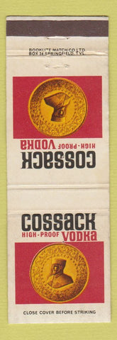 Matchbook Cover - Cossack Vodka South Africa WEAR