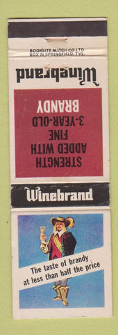 Matchbook Cover - Winebrand Brandy South Africa