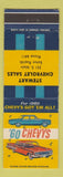 Matchbook Cover - 1960 Chevrolet Stewart Eaton Rapids MI