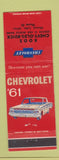 Matchbook Cover - 1961 Chevrolet Roos Oldsmobile Buick Moose Lake MN