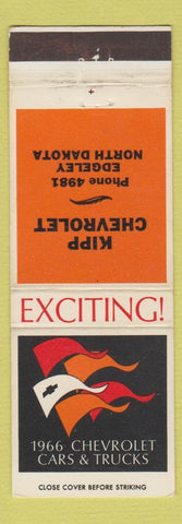 Matchbook Cover - 1966 Chevrolet Kipp Edgeley ND