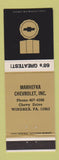 Matchbook Cover - 1968 Chevrolet Marhefka Windber PA