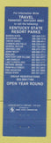 Matchbook Cover - Kentucky State Parks Frankfort KY