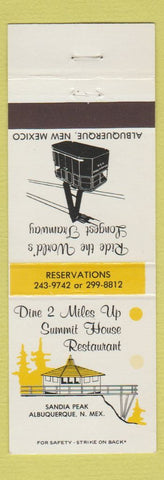 Matchbook Cover - Summit House Restaurant Albuquerque NM