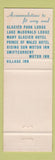 Matchbook Cover - Glacier National Park