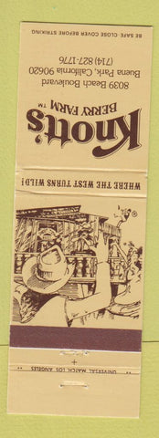 Matchbook Cover - Knott's Berry Farm Buena Park CA