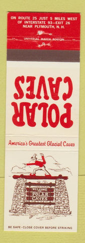 Matchbook Cover - Polar Caves Plymouth NH