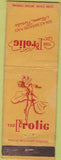 Matchbook Cover - Teh Frolic Miami FL girlie WEAR