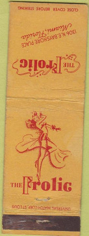 Matchbook Cover - Teh Frolic Miami FL girlie WEAR