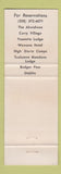 Matchbook Cover - Yosemite National Park CA Ahwahnee