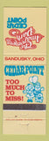 Matchbook Cover - Cedar Point Amusement Park Sandusky OH