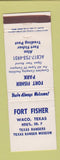 Matchbook Cover - Fort Fisher Waco TX Park Texas Ranger Museum WEAR