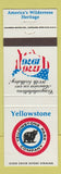 Matchbook Cover - Yellowstone Park Company 1976