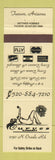 Matchbook Cover - Curves Cabaret Tucson AZ strip club