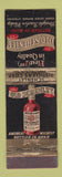 Matchbook Cover - Old Schenley Whiskey WEAR
