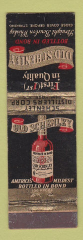Matchbook Cover - Old Schenley Whiskey WEAR