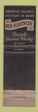 Matchbook Cover - Old Schenley Whiskey WEAR