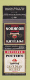 Matchbook Cover - Potter's Scotch Whiskey Portland OR